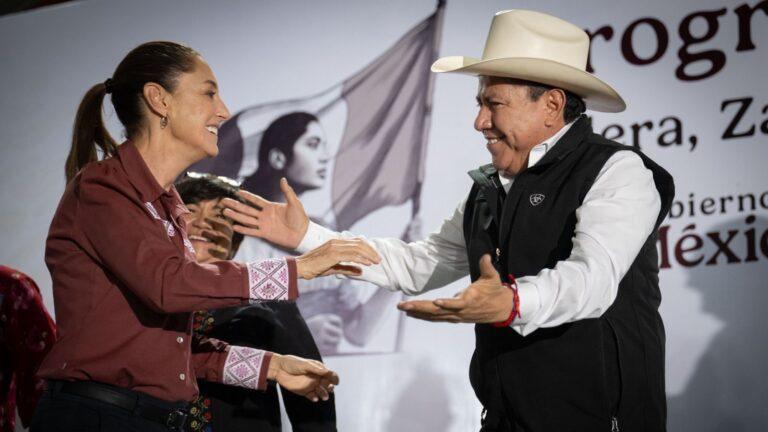 Vamos a trabajar con el gobernador David Monreal: Sheinbaum