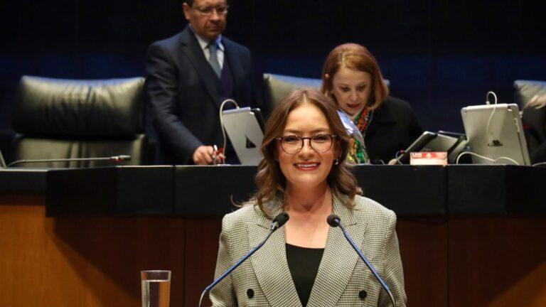 Vero Díaz impulsa la reforma que transforma 17 leyes federales por las mujeres.