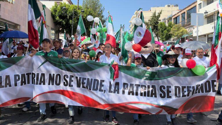 Vero Díaz encabeza movilización en apoyo a Claudia Sheinbaum en Zacatecas