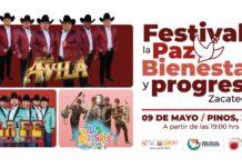 Pinos será sede del primer Festival de la Paz y Bienestar